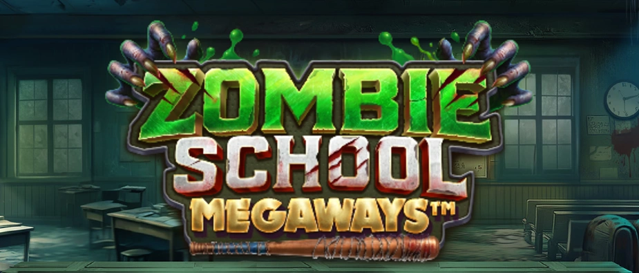 zombie school megaways slot promo banner