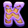 10 santas reindeers letter k symbol