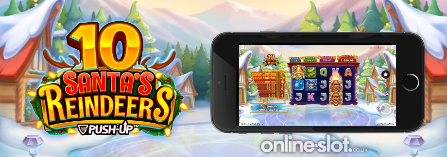 10 santas reindeers mobile slot
