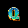9k yeti gold dream drop letter q symbol