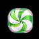 big sugar bonanza xmas green candy swirl symbol