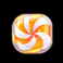 big sugar bonanza xmas orange candy swirl symbol