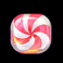 big sugar bonanza xmas red candy swirl symbol
