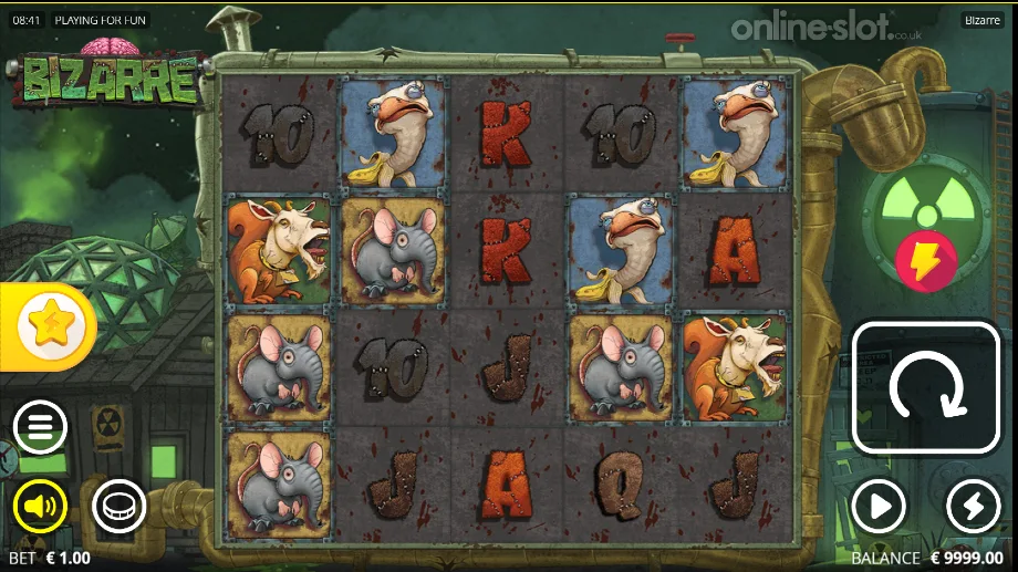 bizarre slot base game