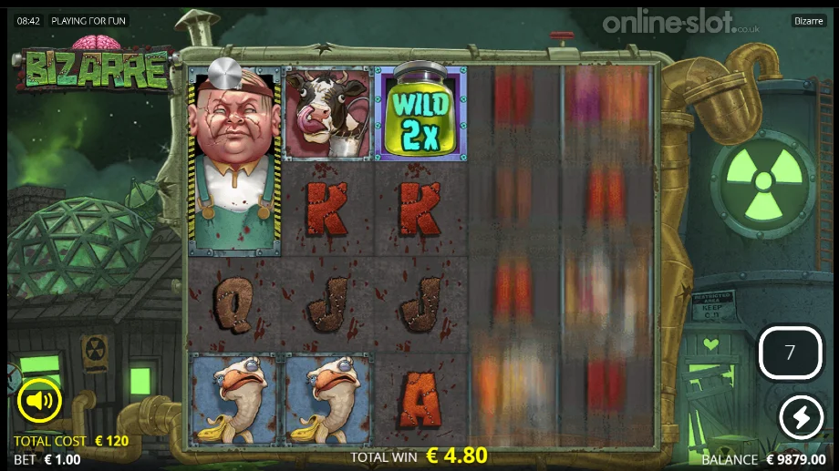bizarre slot free spins