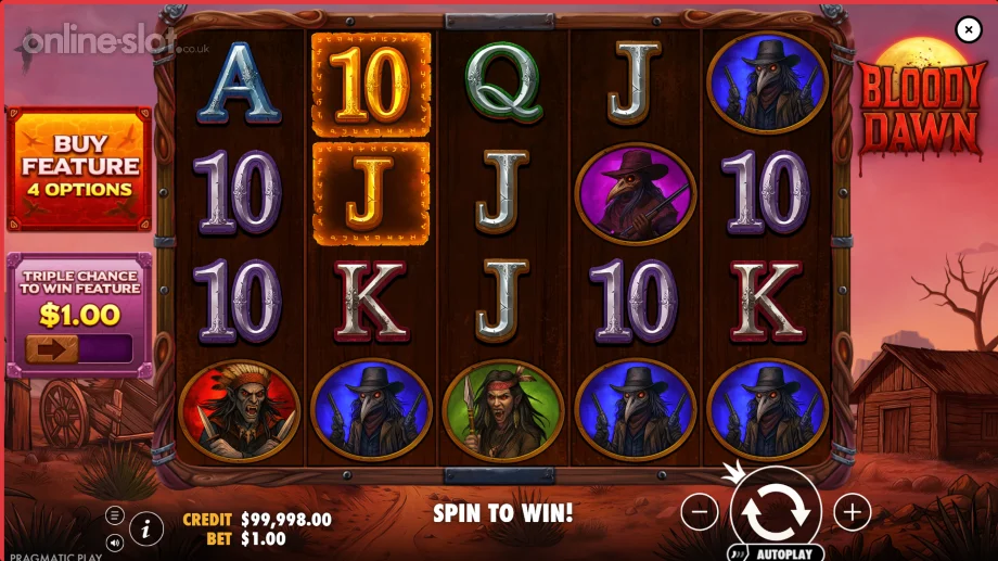 bloody dawn slot base game