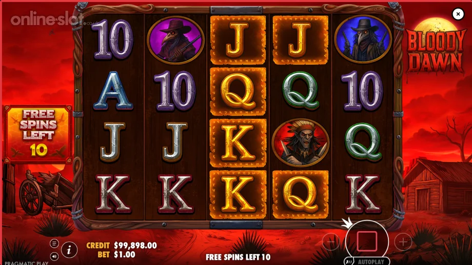 bloody dawn slot free spins