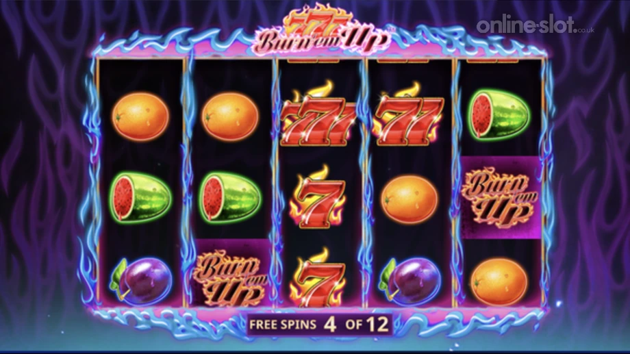 burn em up slot free spins