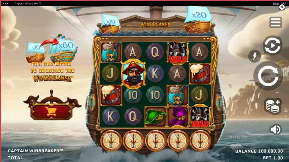 captain winbreaker slot base game