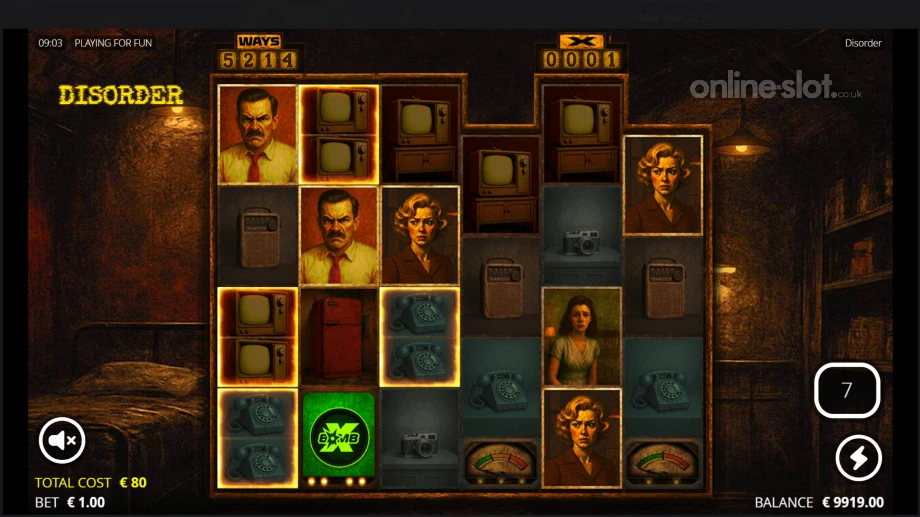 disorder slot free spins