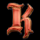 dragon duo letter k symbol