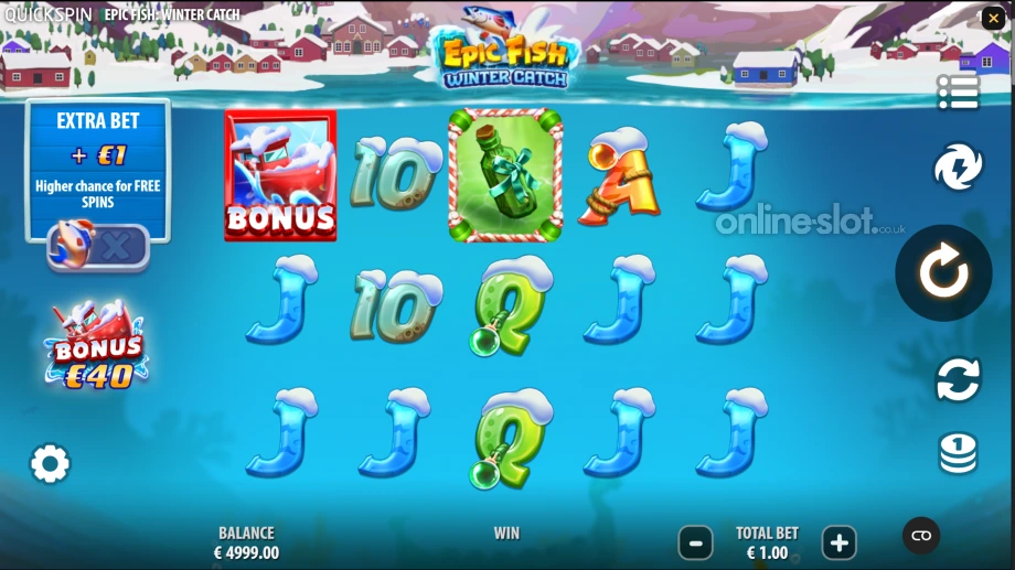 epic fish winter catch slot base game
