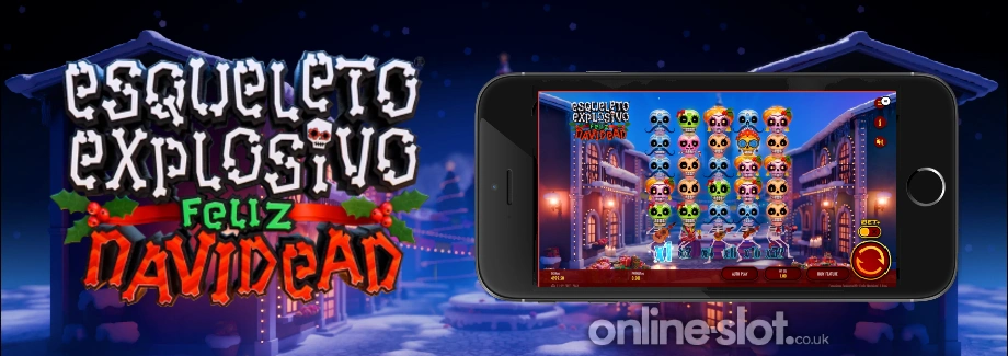 esqueleto explosivo feliz navidead mobile slot