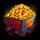 gold rush cart of gold symbol