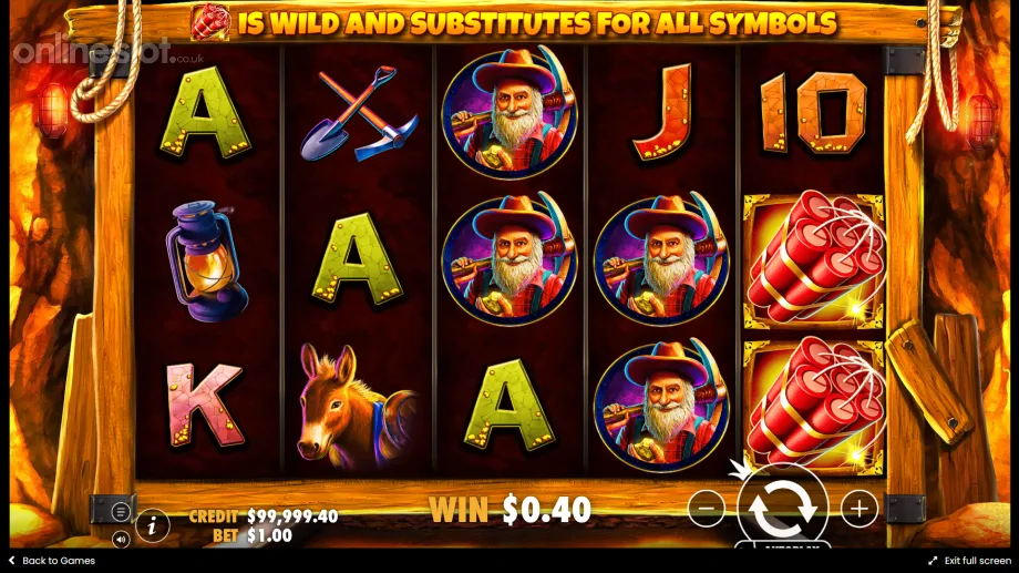 gold rush slot base game