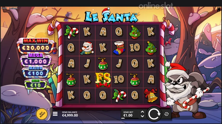 le santa slot base game