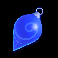 santa hopper blue ornament symbol