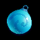 santa hopper turquoise ornament symbol