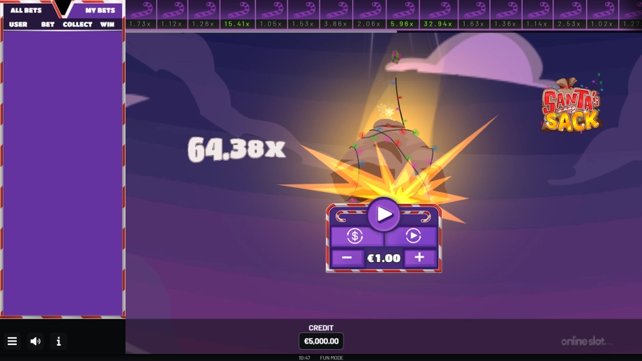 santas sack slot base game