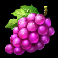 sevens and fruits grapes symbol