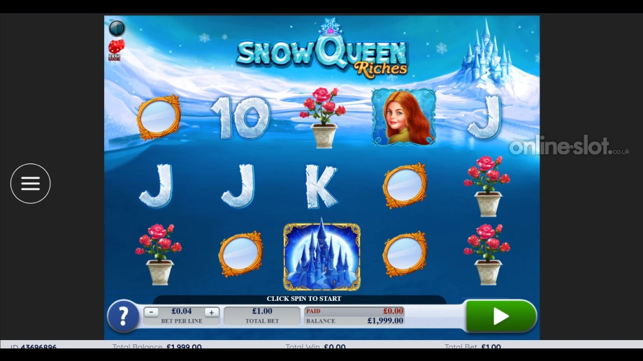 snow queen riches slot base game