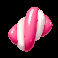 sweet craze pink and white candy symbol
