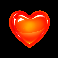 sweet craze red heart candy symbol