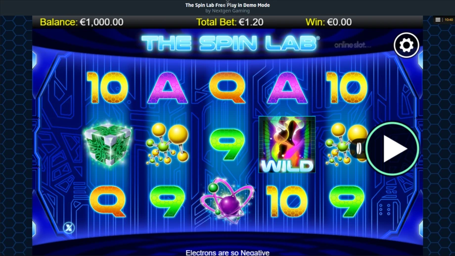 the spin lab slot base game