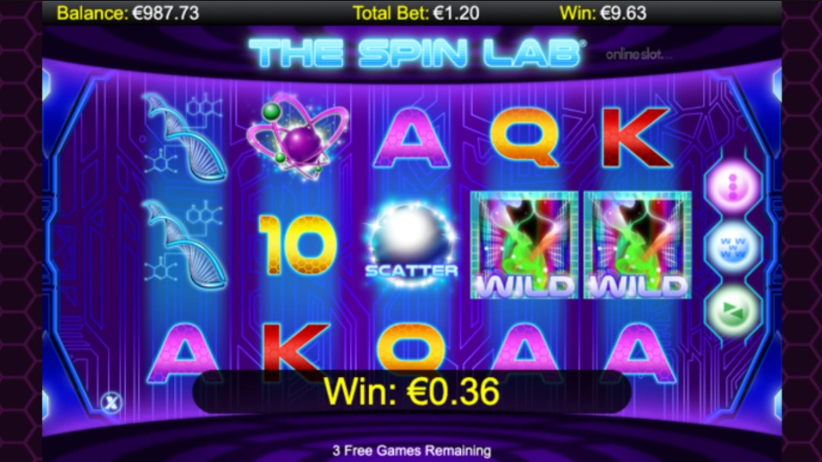 the spin lab slot free spins