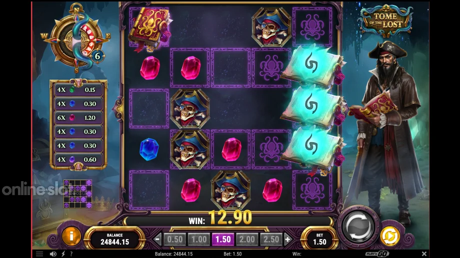 tome of the lost slot free spins