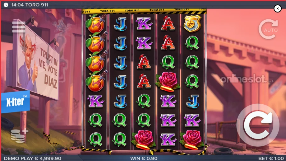 toro 911 slot base game