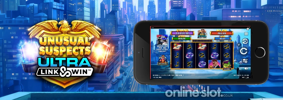 unusual suspects ultra link & win mobile slot