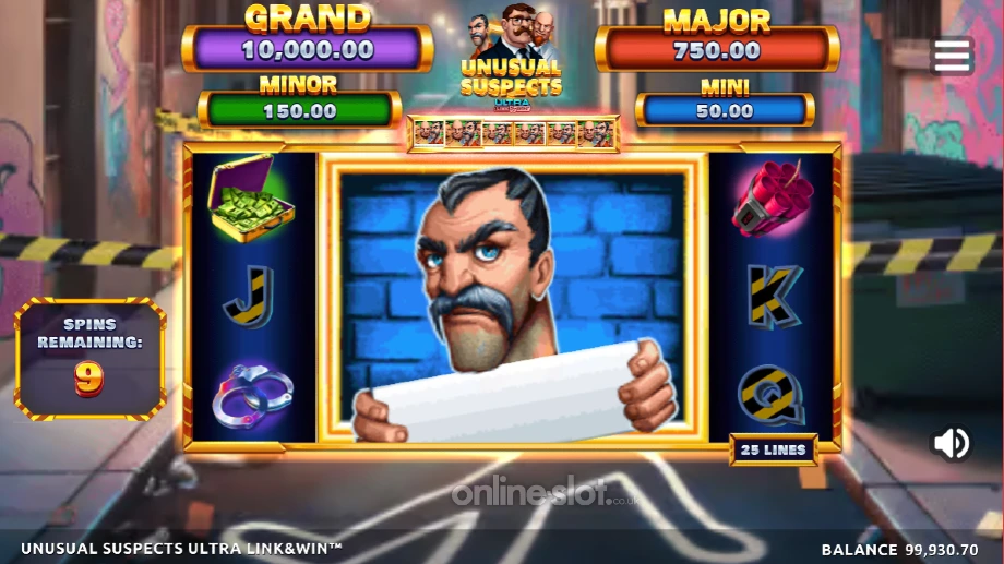 unusual suspects ultra link & win slot free spins
