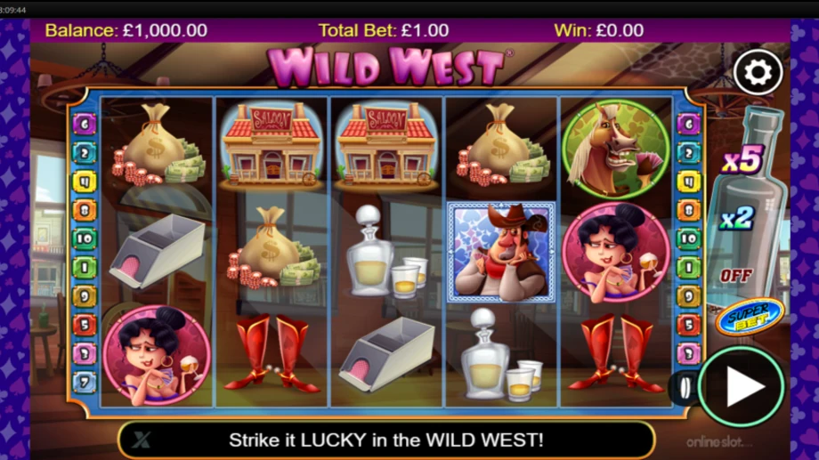 wild west slot base game