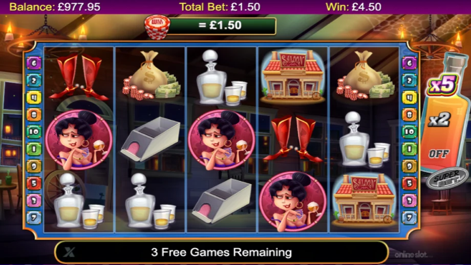 wild west slot free spins