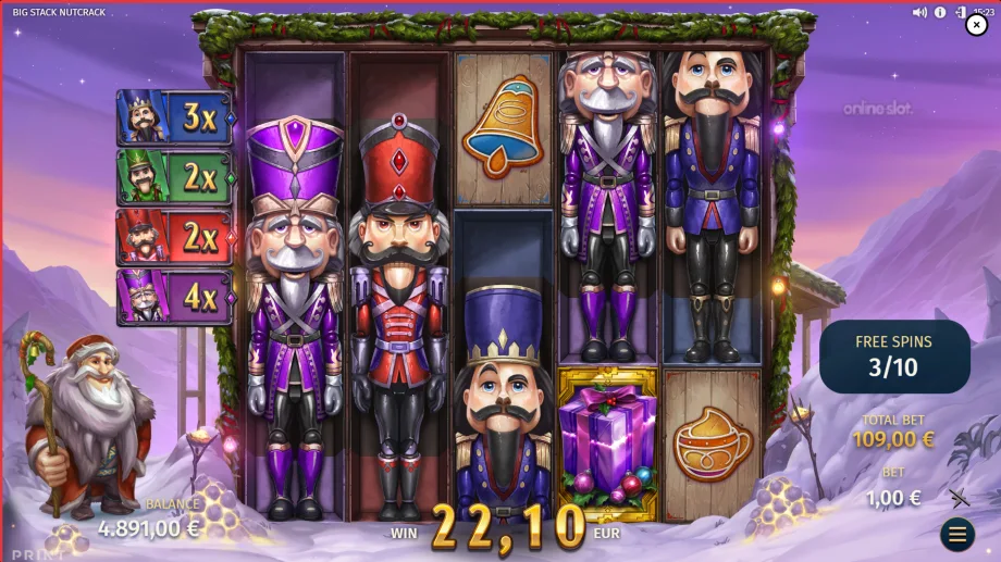 big stack nutcrack slot free spins