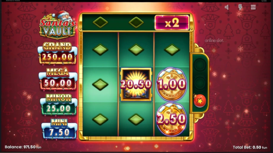 santas vault slot bonus game